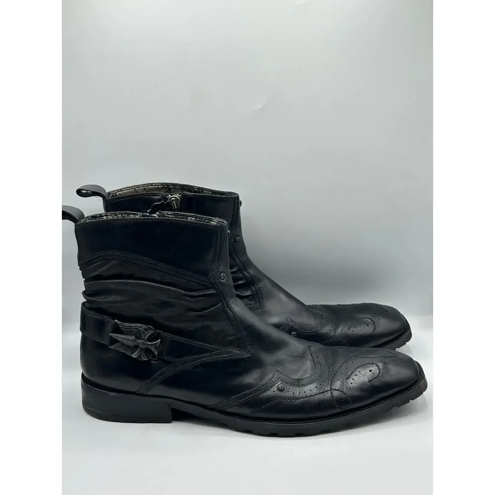 MARK NASON Lounge U Rock Ankle Boots Leather Moto Sz 14 $550
